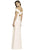 Dessy Collection - 2987 Off-Shoulder Crisscross Back Dress In White