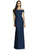 Dessy Collection - 2987 Off-Shoulder Crisscross Back Dress In Blue