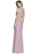 Dessy Collection - 2987 Off-Shoulder Crisscross Back Dress In Pink