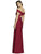 Dessy Collection - 2987 Off-Shoulder Crisscross Back Dress In Red