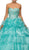 Dancing Queen - 8751 Strapless Bejeweled Quinceanera Ballgown In Green