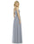 After Six - 6766 Sweetheart Soft Tulle Spaghetti Straps Dress In Silver and Gray