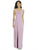 Social Bridesmaids - 8180 Sleeveless V-Neck Evening Dress with Slit In Pink