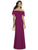 Social Bridesmaids - 8182 Ruffled Off-Shoulder Evening Dress In Purple