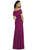 Social Bridesmaids - 8182 Ruffled Off-Shoulder Evening Dress In Purple