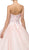 Dancing Queen - 8777 Strapless Embroidered Sheer Evening Gown