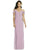 Social Bridesmaids - 8183 V-Neck Empire Evening Dress In Pink