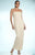 Daymor Couture - Floral Lace Sheath Gown 878 in White