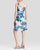 Adrianna Papell - 12242570 Cloud Print Bateau Cocktail Dress in Blue and Multi-Color