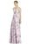 Jy - Jenny Yoo - JY533 Ruched Halter A-Line Evening Dress In Purple and Floral