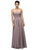 Dancing Queen - Strapless Interweaved Corset Gown in Brown