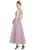 Lela Rose - LR242 Tea-Length Plunging V-Neck High Low Dress In Pink