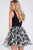 JVN47920 Beaded Lace Floral Cocktail Dress