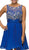 Dancing Queen - 8806 Spectacular Lattice Beadwork Illusion A Line Cocktail Dress