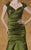 Theia - 881838 Ruched Sweetheart Mermaid Gown in Green