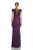 Theia - Sequined V-Neck Dress 882465 in Purple