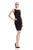 Theia - Embellished Bateau Neck Dress 882471 in Black