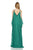 Theia - Cut Out Long Dress 882864 in Green