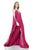 Theia - Cut Out Long Dress 882864 in Red