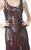 Theia - 882939 Sequined Mesh Scoop Dress in Red