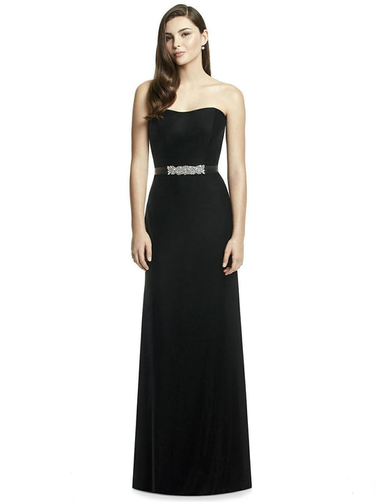 Dessy Collection - 2998N Strapless Sweetheart Fitted Evening Dress In Black