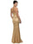Dancing Queen 8872 Lace Embellished Sweetheart Corset Sheath Dress  - 1 Pc. Gold in size XS Available