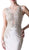 Cinderella Divine - Floral Applique Illusion Bateau Sheath Dress