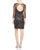 Adrianna Papell - Jewel Cutout Mesh Dress 41912680 in Black