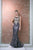 Cinderella Divine - 8933 Cap Sleeve Metallic Appliqued Mermaid Gown In Blue and Gold