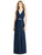 Jenny Packham - JP1002 Sleeveless Matte Chiffon V-neck Sheath Dress In Blue
