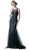 Cinderella Divine - Embellished Bateau Trumpet Dress