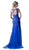Cinderella Divine - Embellished Bateau Trumpet Dress