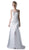 Cinderella Divine - Embellished Bateau Trumpet Dress