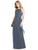 Jenny Packham - JP1007 Shirred Jewel A-Line Dress In Gray