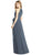 Jenny Packham - JP1007 Shirred Jewel A-Line Dress In Gray