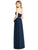 Jenny Packham - JP1008 Strapless Ruched Bodice Chiffon Gown In Blue