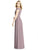 Social Bridesmaids - 8186 Pleated Off-Shoulder Matte Chiffon Dress In Pink and Purple