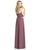 Social Bridesmaids - 8187 Deep V-Neck Dual High Slit Long Gown In Pink