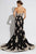 89462 Lace Appliqued Strapless Mermaid Gown