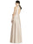 Alfred Sung - D747 Sleeveless Satin Twill A Line Dress In Neutral