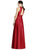 Alfred Sung - D747 Sleeveless Satin Twill A Line Dress In Red