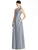 Alfred Sung - D747 Sleeveless Satin Twill A Line Dress In Silver