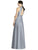Alfred Sung - D747 Sleeveless Satin Twill A Line Dress In Silver