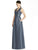 Alfred Sung - D747 Sleeveless Satin Twill A Line Dress In Gray