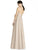 Alfred Sung - D750 V-Neck Sateen Twill A-Line Gown In Neutral