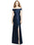 Alfred Sung - D751 Off Shoulder High Slit Trumpet Gown In Blue