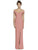Dessy Collection - 3012 Crepe Off-Shoulder Trumpet Dress In Pink