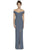Dessy Collection - 3012 Crepe Off-Shoulder Trumpet Dress In Gray