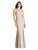 Dessy Collection - 3015 Sleeveless Lace and Crepe Dress In Neutral