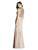 Dessy Collection - 3015 Sleeveless Lace and Crepe Dress In Neutral